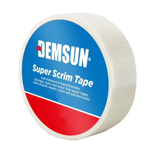 Demsun Self Adhesive Scrim Tape (100mm x 90m) White