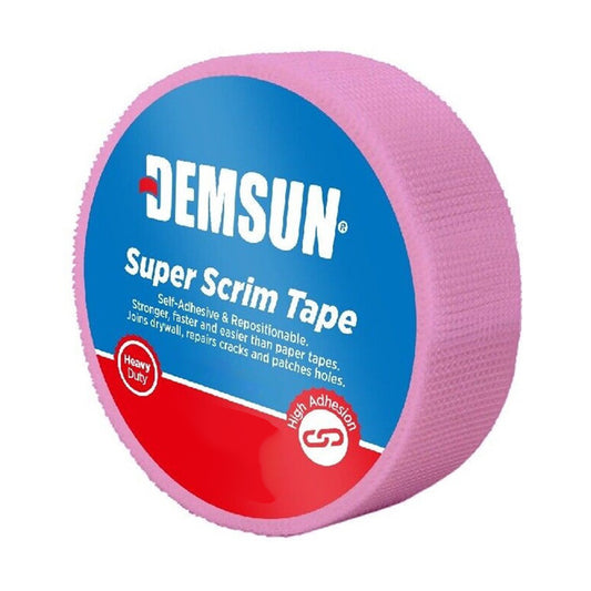 Demsun Self Adhesive Scrim Tape (75mm x 90m) Pink